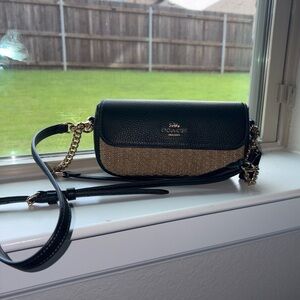 Coach Black and Tan Elegant Crossbody Bag